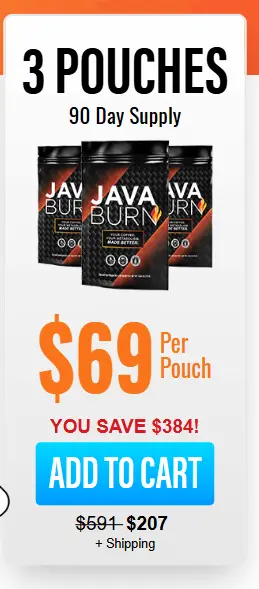 Java Burn 3 pouches